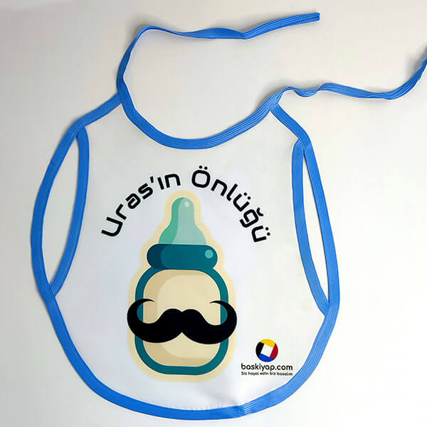 Kişiye Özel Erkek Bebek Mama Önlüğü