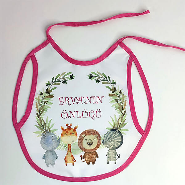 Kişiye Özel Kız Bebek Mama Önlüğü