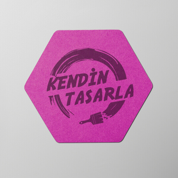 Kişiye Özel Altıgen Eva Mantar Pano görsel