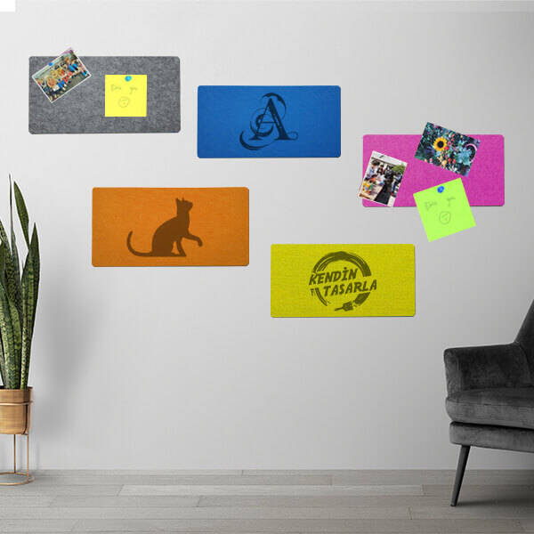 Kişiye Özel Dikdörtgen Eva Mantar Pano