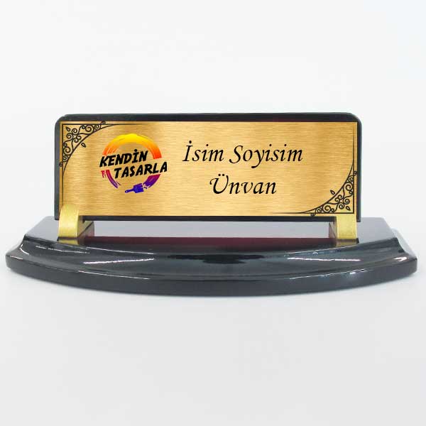 Kiraz Renk Ahşap Masa İsimliği