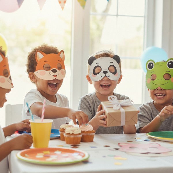 Çocuklara Özel Karton Maske