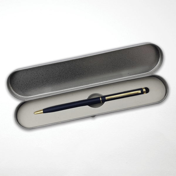 Mikro Baskılı Kutulu Metal Tükenmez Kalem