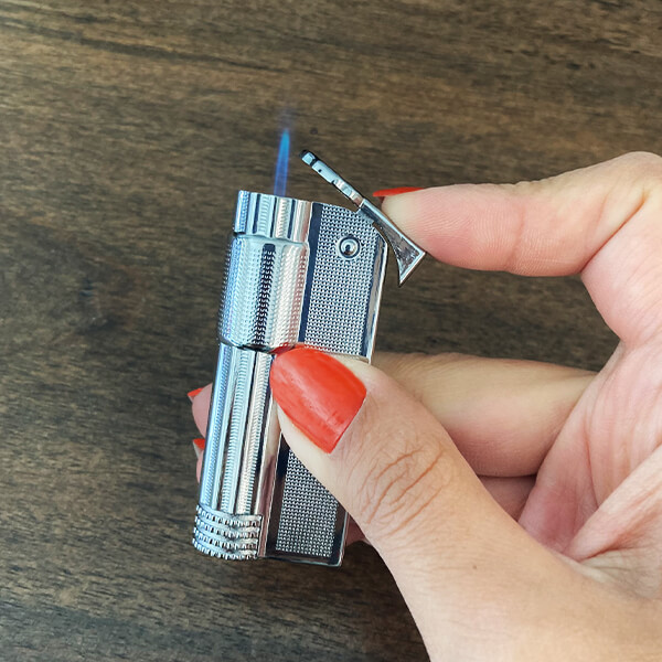 Gümüş Renkli İsim Yazılı Muhtar Çakmak - Gazlı