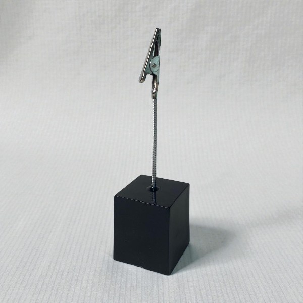 Kişiye Özel Baskılı Timsah Ağızlı Not Tutucu -Siyah görsel