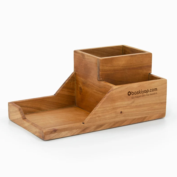 Çok Amaçlı Organizer Bölümlü Kalemlik Ve Not Kağıdı Kutusu Bir Arada Model 5