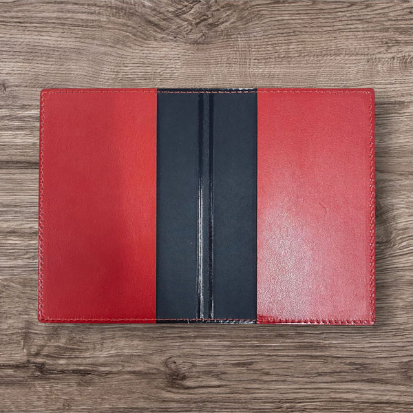 Kişiye Özel Termo Deri Kırmızı Pasaport Kılıfı görsel