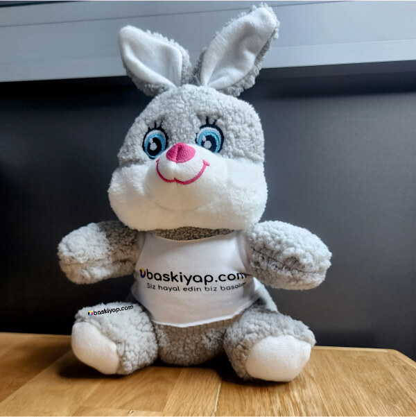 Kişiye Özel Baskılı Peluş Tavşan
