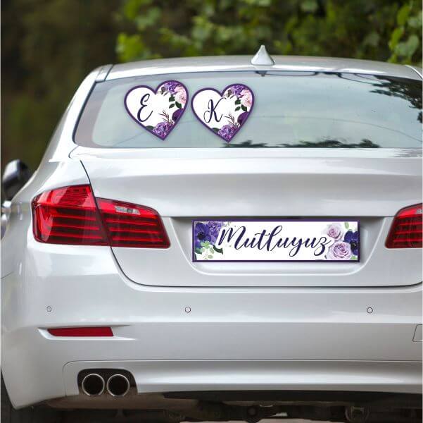 Kişiye Özel Plaka Ve Cam Yazı Seti