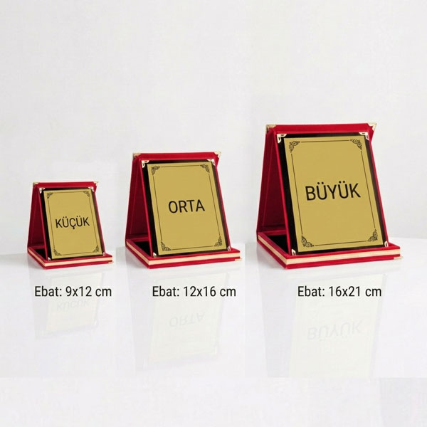 Büyük Boy Kişiye Özel Albüm Plaket 16X21 Cm görsel