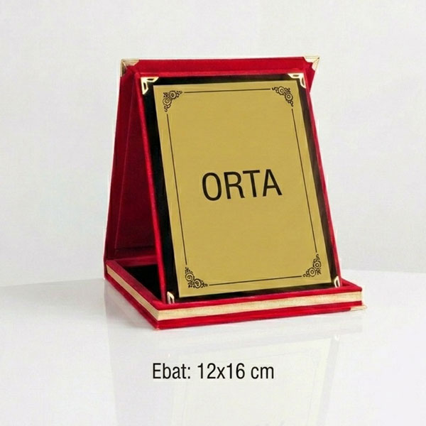 Orta Boy Kişiye Özel Albüm Plaket 12X16 Cm görsel