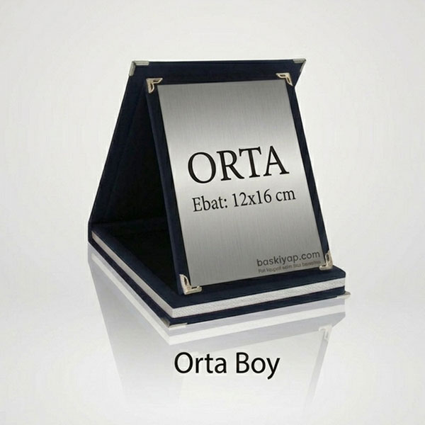 Orta Boy Kişiye Özel Albüm Plaket 12X16 Cm - Lacivert görsel