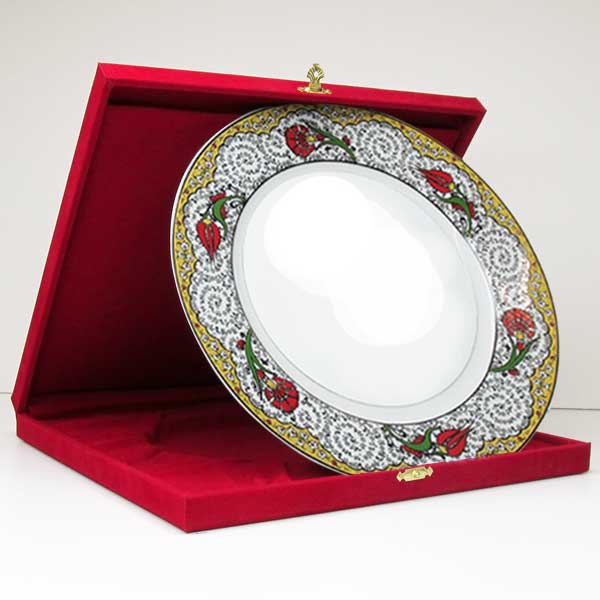 Kutulu Sarı Porselen Plaket