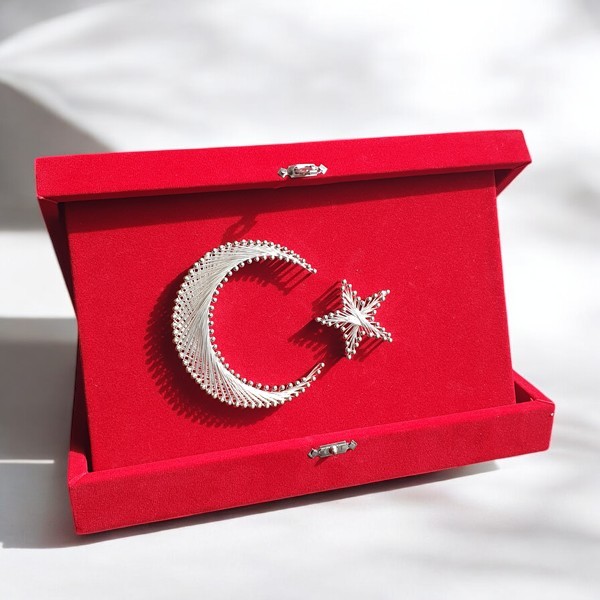 Ayyıldız Filografi Türk Bayrağı Plaket Küçük Boy görsel