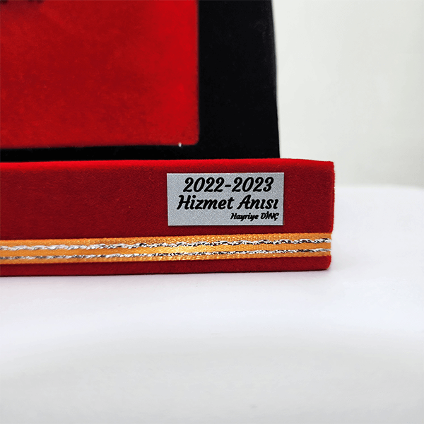 Kişiye Özel Ayyıldız Filografi Türk Bayrağı Plaket görsel