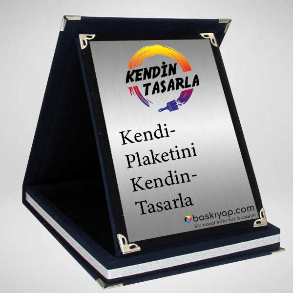 Kişiye Özel Lacivert Plaket