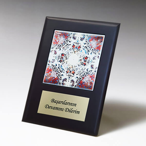 Seramikli Ahşap Plaket