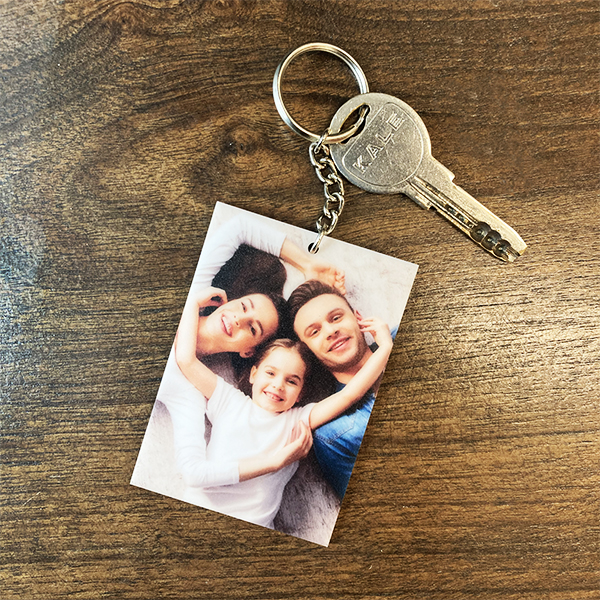 Kişiye Özel Fotoğraf Baskılı Pleksi Anahtarlık görsel