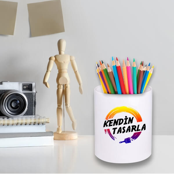 Kişiye Özel Porselen Kalemlik - Görsel 1