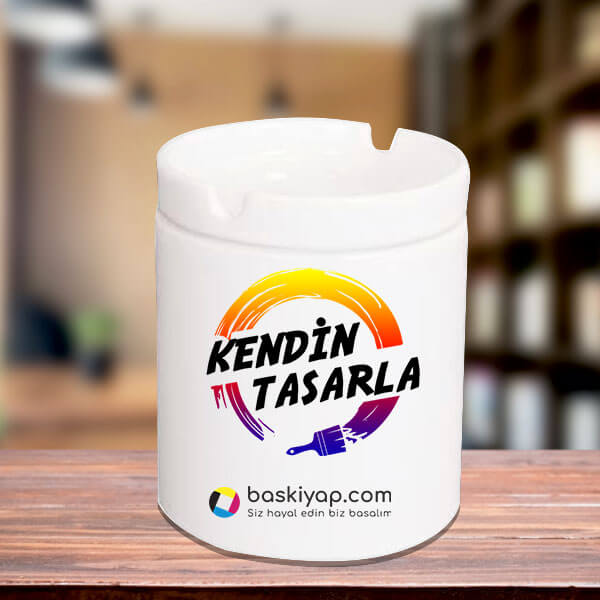 Kişiye Özel Baskılı Kokusuz Seramik Küllük