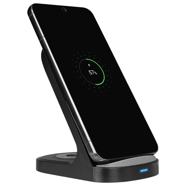 S-Link Sl-Cw05 Mobil Telefon Uyumlu 15W Led Logo Prm Siyah Kablosuz Şarj Cihazı görsel