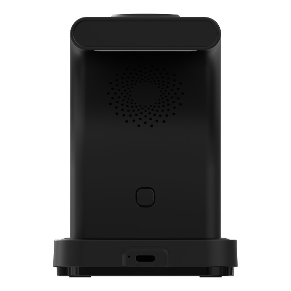 S-Link Sw-Cwf130 Siyah Telefon Kulaklık Akıllı Saat 15W 3 İn 1 Magsafe Led Logo Kablosuz Şarj Cihazı görsel