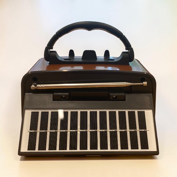 Everton Rt-301 El Fenerli Nostaljik Radyo, Bluetooth  Usb Sd Fm Şarjlı,Solarlı,Ledli görsel