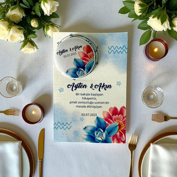 Özel Gün Hatırası Buton Rozet - Görsel 1