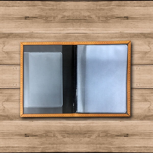 Kişiye Özel Termo Deri Kahverengi Ruhsat Kabı