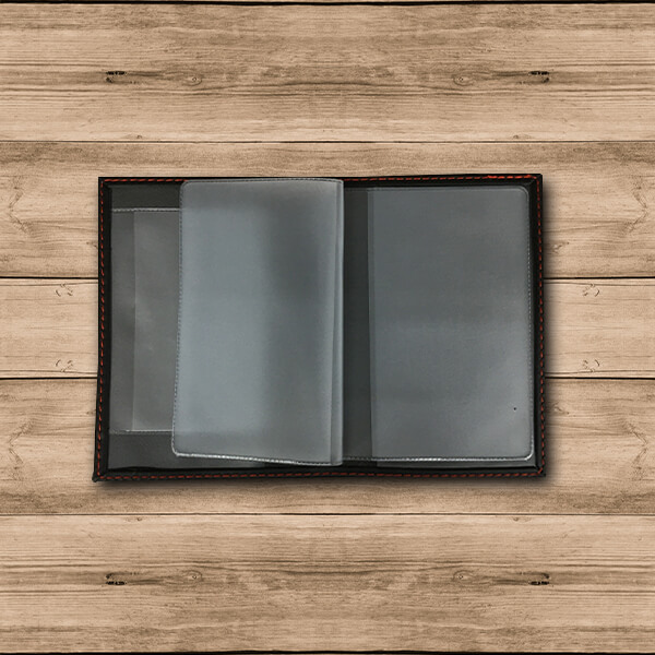 Kişiye Özel Termo Deri Siyah Ruhsat Kabı - Görsel 2