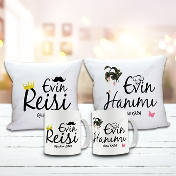 4'Lü Yastık Kupa Set