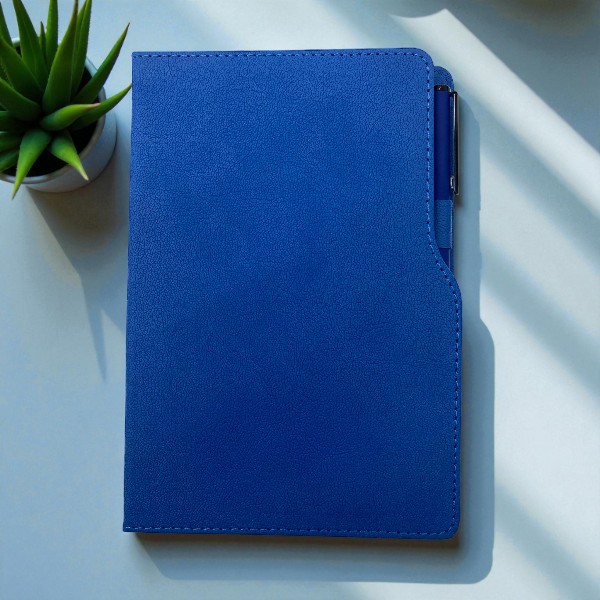 Kişiye Özel Tarihsiz Ajanda Kalem Set - Lacivert