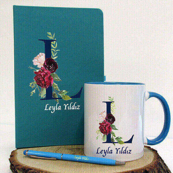 Mavi Ajanda Kupa Kalem Set