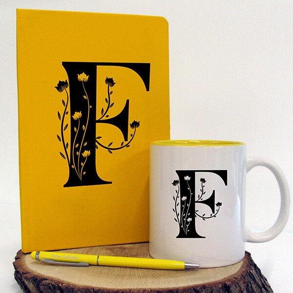 Sarı Ajanda Kupa Kalem Set