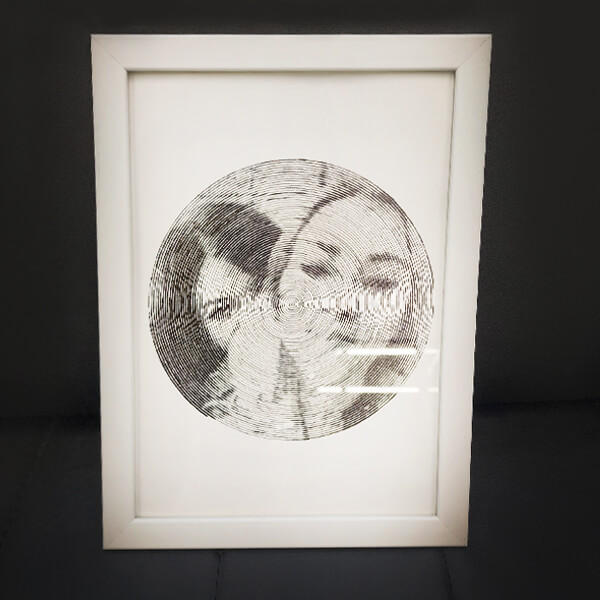 Kişiye Özel Kendin Boya Striped Portre