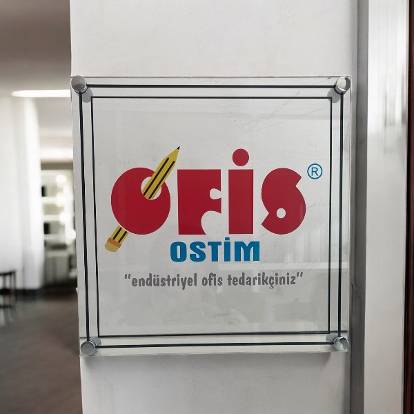 Şeffaf Pleksi Kapı Ve Duvar Tabelası