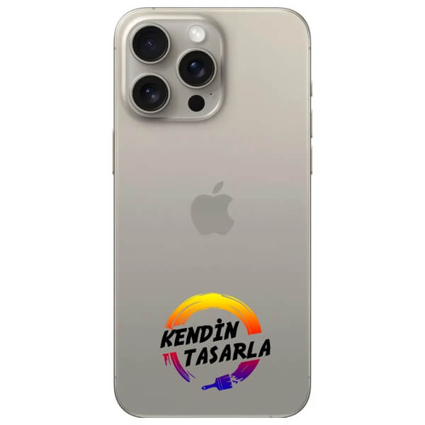 Kişiye Özel Iphone 15 Pro Max Şeffaf Silikon Telefon Kılıfı