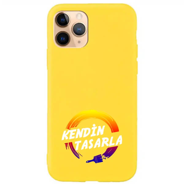 Kendin Tasarla Iphone 11 Pro Sarı Telefon Kılıfı görsel