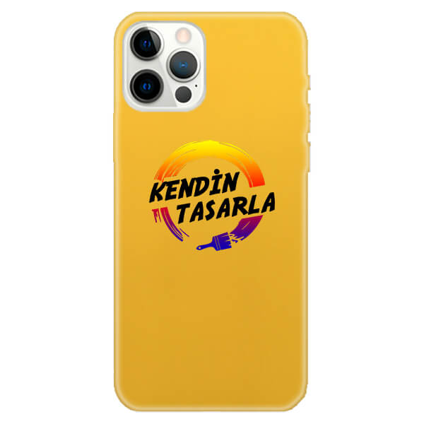 Kendin Tasarla Iphone 12 Pro Max Sarı Kılıf