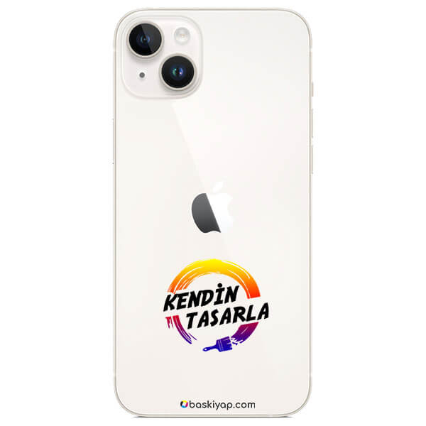 Kişiye Özel Iphone 14 Şeffaf Silikon Telefon Kılıfı