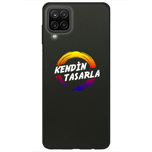 Kişiye Özel Samsung A12 Siyah Silikon Telefon Kılıfı - Görsel 1