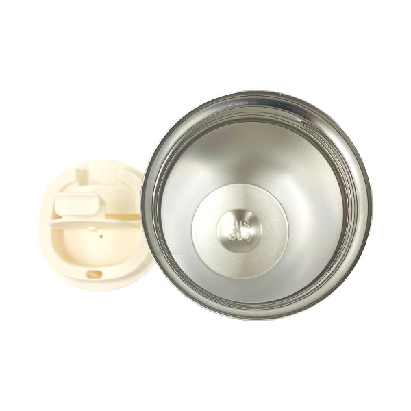 Kişiye Özel Beyaz Çelik Termos Kilitli Mug 380 Ml görsel