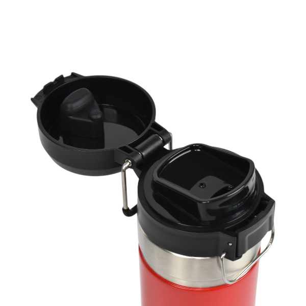 İsimli Ve Logolu Lazer Kazıma Kırmızı Çelik Termos 700 Ml görsel