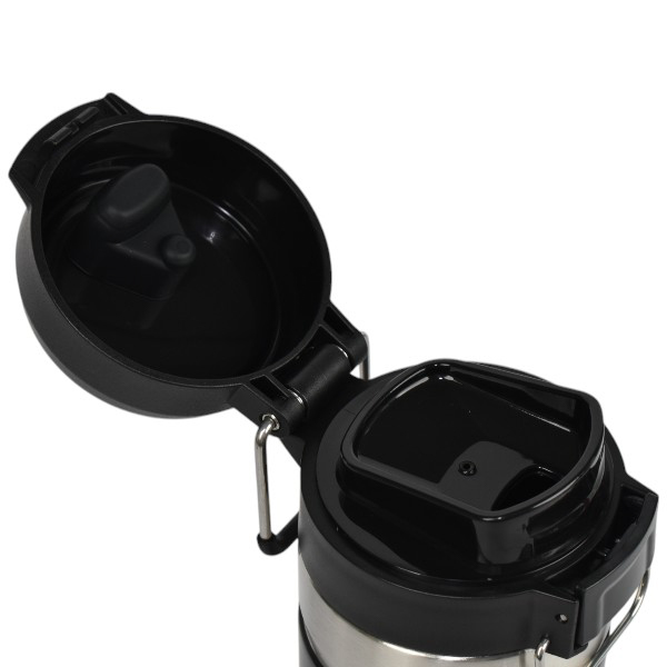 İsimli Ve Logolu Lazer Kazıma Siyah Çelik Termos 700 Ml