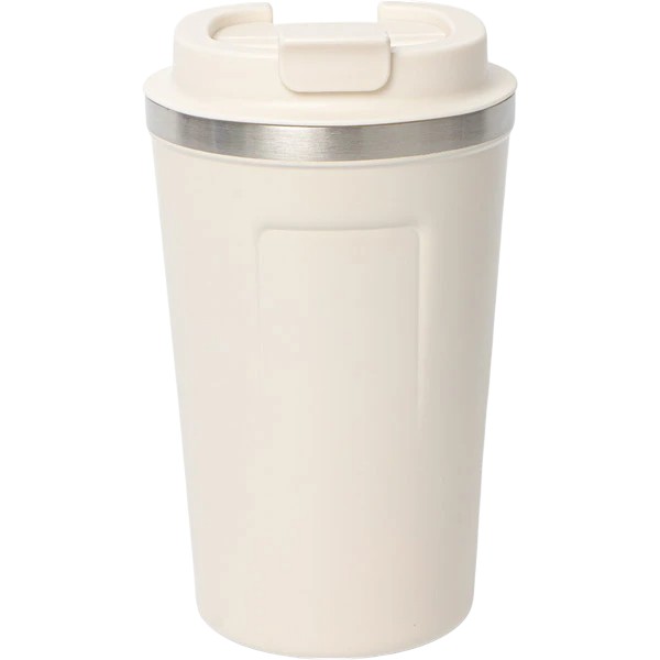 Kişiye Özel Beyaz Çelik Termos Kilitli Mug 380 Ml