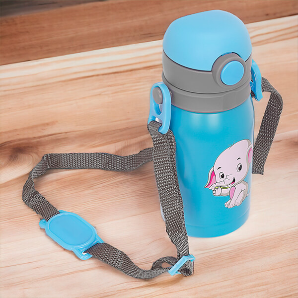 Paslanmaz Çelik Mavi Çocuk Termos 300Ml görsel
