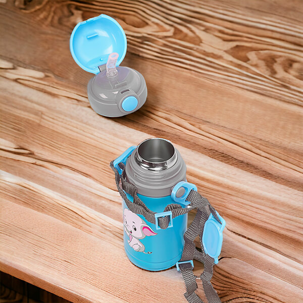 Paslanmaz Çelik Mavi Çocuk Termos 300Ml görsel