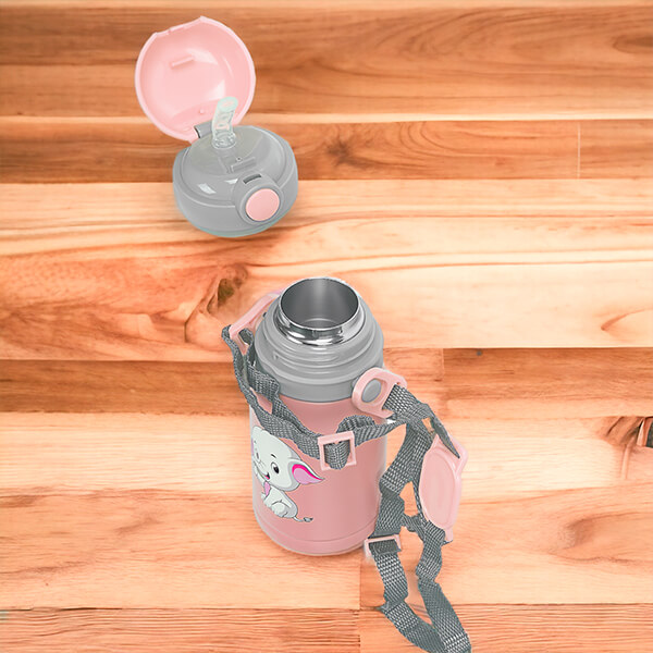 Paslanmaz Çelik Pembe Çocuk Termos 300Ml görsel