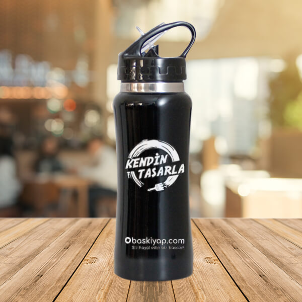 İsme Özel Çelik Emzikli Matara 500Ml