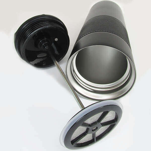 Kişiye Özel French Press Siyah Termos görsel